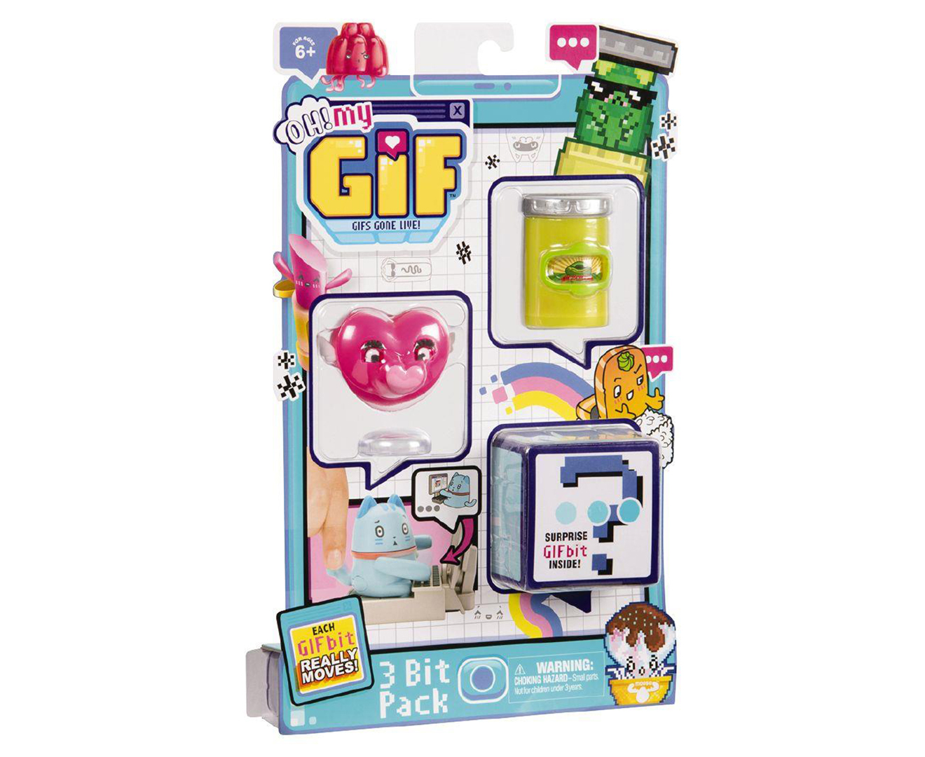 Oh! My GIF Season 1 3 Bit Toy Pack - Randomly Selected | Catch.co.nz