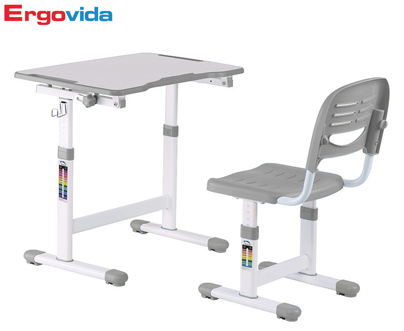 Ergovida Children's B202 Elfin Height Adjustable Desk & Chair Set