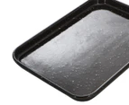 MasterPro 24x18cm Professional Vitreous Enamel Carbon Steel Baking Tray