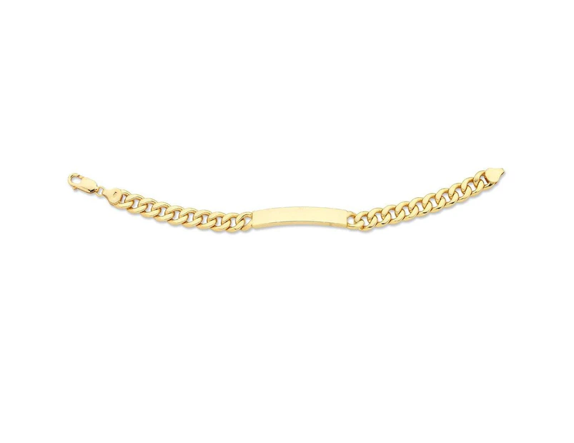 Bevilles ID Bracelet 9ct Yellow Gold Infusion 21cm