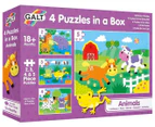 Galt 72-Piece Animals 4 Puzzles in a Box