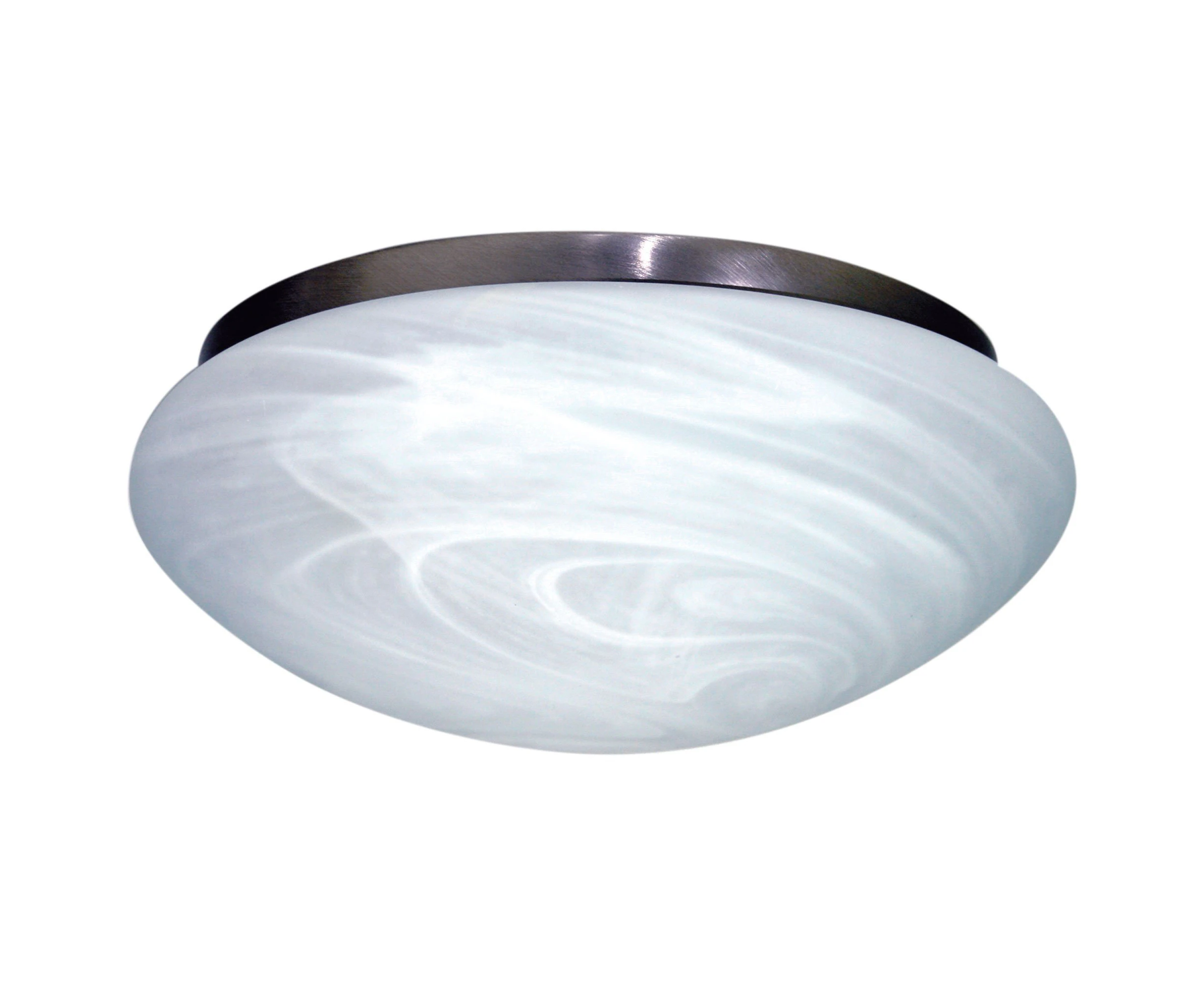 Ceiling Fan Light in Alabaster Satin Chrome