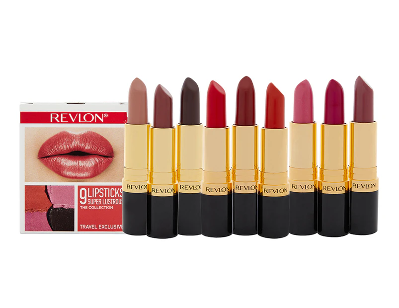 Revlon 9-Piece Super Lustrous Lipstick Set - The Collection