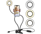 Selfie Ring Light Led Ring Light with Phone Holder for Treaming Live Broadcast Selfie Photography