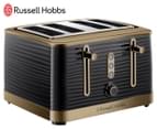 Russell Hobbs Inspire 4-Slice Toaster - Black Brass 1
