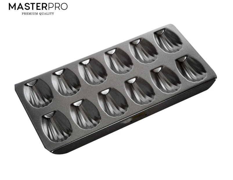 MasterPro 40x20cm 12-Hole Non-Stick Madeleine Baking Pan