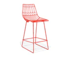 Replica Bend Kitchen Stool  - 65cm - Red