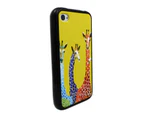 Giraffe Colourful Printed Hard Back Case for Apple iPhone 4 4S