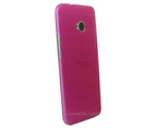 Pink Ultra Thin Frosted Matte Flexible Plastic Hard Case for HTC One M7 Cover
