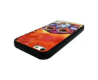 Colourful Orange Owl Printed Hard Back Cover for Apple iPhone 5 5S or SE 1st Gen