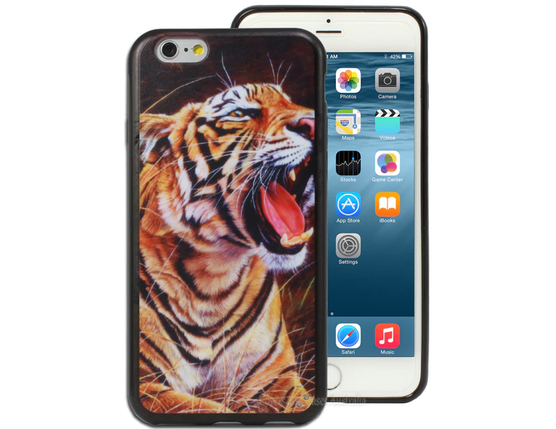 Tiger Printed Hard Back Case for Apple iPhone 6 / 6S (4.7")