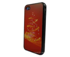 Decorative Red Gold Christmas Tree Hard Plastic iPhone 4 4S Case