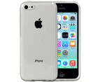 Soft Silicone Coloured TPU Flexible Case for Apple iPhone 5c Cover - Clear