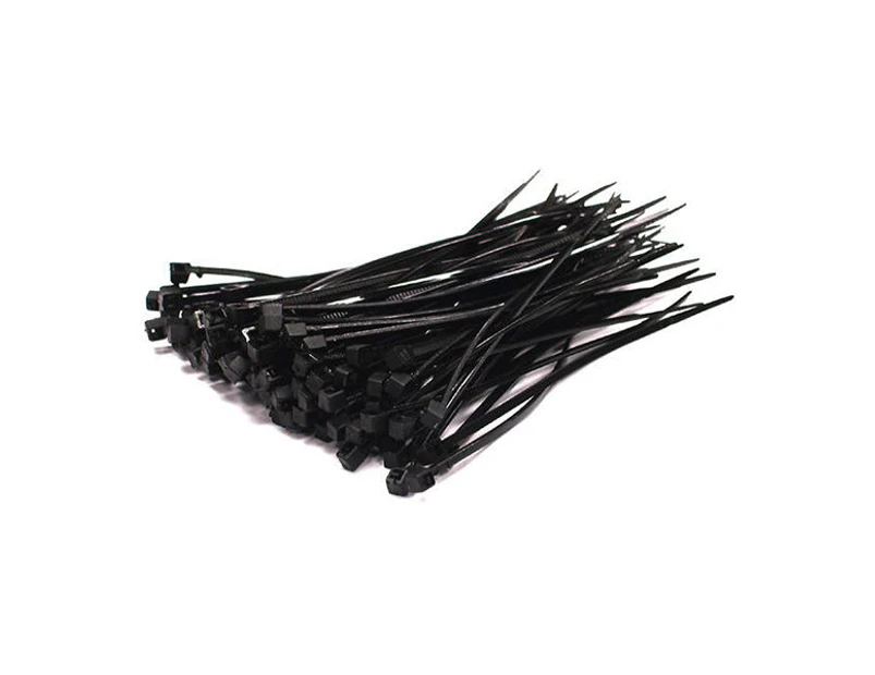 Cable Ties Nylon 380 Mm X 7 Mm Black Bag Of 100