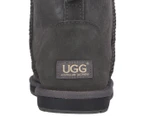 Australian Shepherd Ugg Unisex Mini Classic Sheepskin Boots - Grey