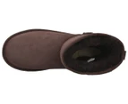 Australian Shepherd Ugg Unisex Mini Classic Sheepskin Boots - Chocolate