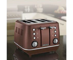 Morphy Richards Evoke Stainless Steel Toaster/Kettle & Coffee Machine Bronze
