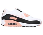 Nike Women's Air Max 90 Sneakers - White/Light Soft Pink/Black