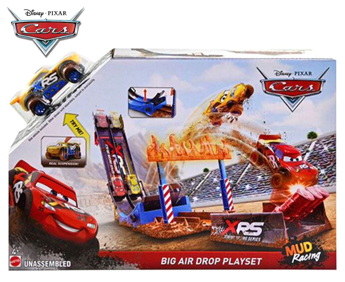 Disney Pixar Cars XRS Mud Racing Big Air Drop Playset | Catch.com.au