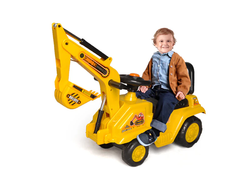 Lenoxx Kids' Ride On Excavator - Yellow