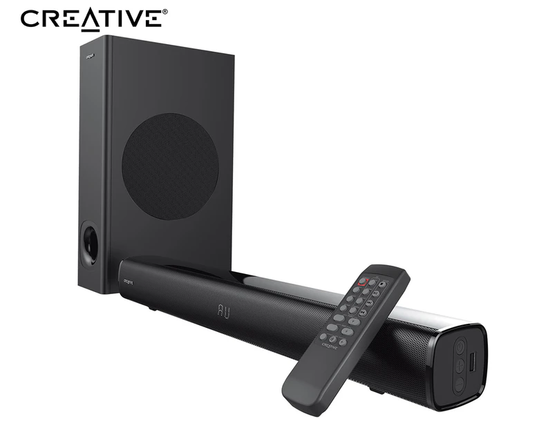 Creative Stage Wireless Soundbar & Subwoofer Under-Monitor Speaker System
