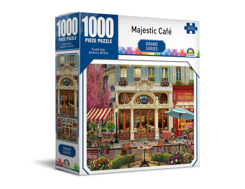 1000pc Crown Grand Series Majestic Cafe 68.5cm Jigsaw Puzzle Toy 8y+ Family/Kids