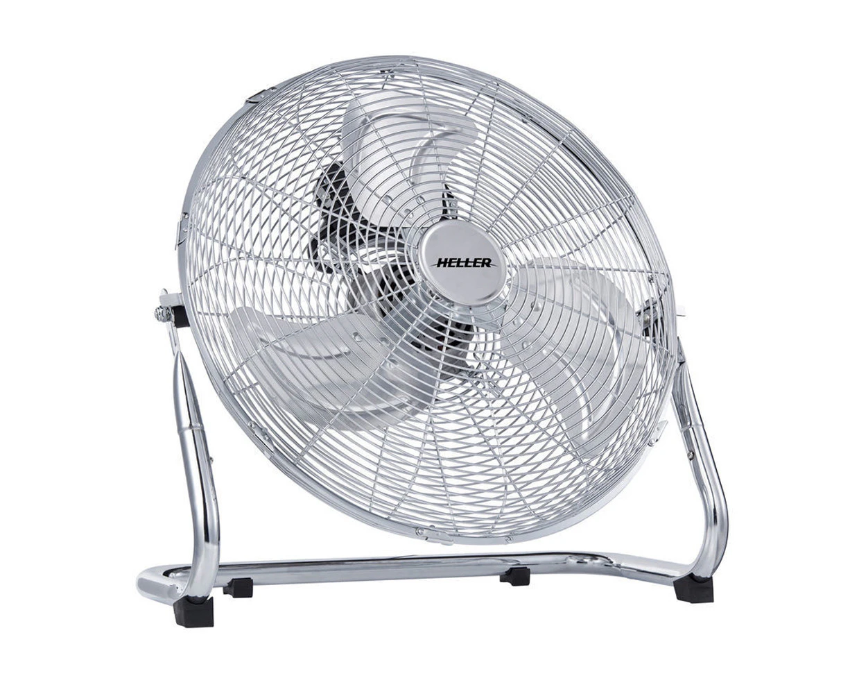 Heller 45cm Floor/Desk High Velocity Air Cooler Fan/Cooling/Circulator Chrome