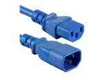 Iec C13 To C14 Extension Cord M To F - Blue