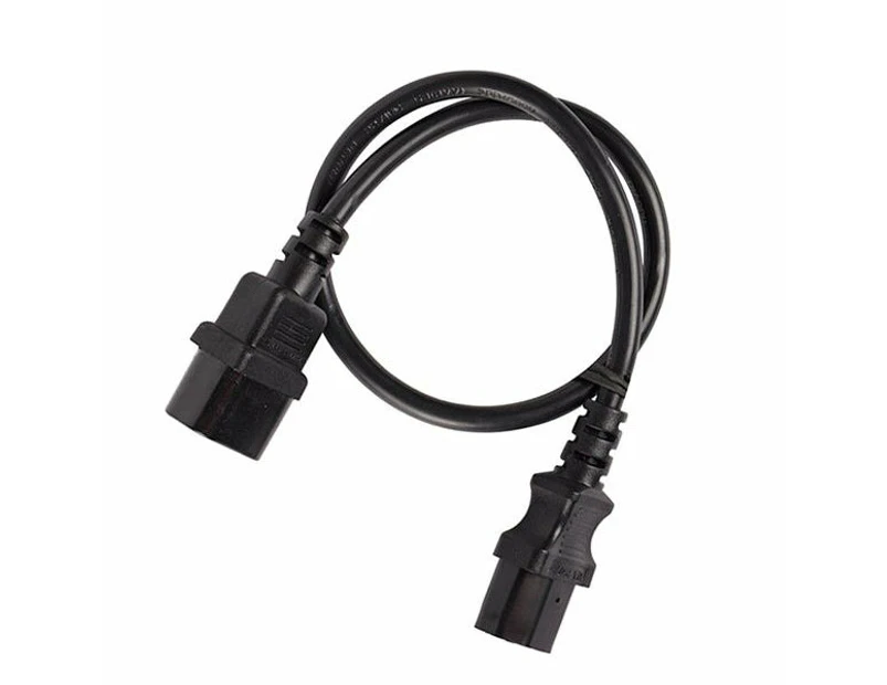 Iec C13 To C14 Extension Cord M To F Black - 4 m