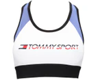 Tommy Hilfiger Sport Women's Colour Blocked Sports Bra - Bijou Blu