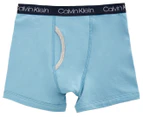 Calvin Klein Boys' Boxer Briefs 2-Pack - Heather Grey/Delphinium Blue