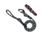 Wolf & I Co. Yeti 6.0 Knotted Rope Dog Leash & Mountaineer M/L Collar Set