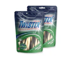 NPIC 2X Natural Treats Twistix Dental Sticks Large - Vanilla Mint Flavor