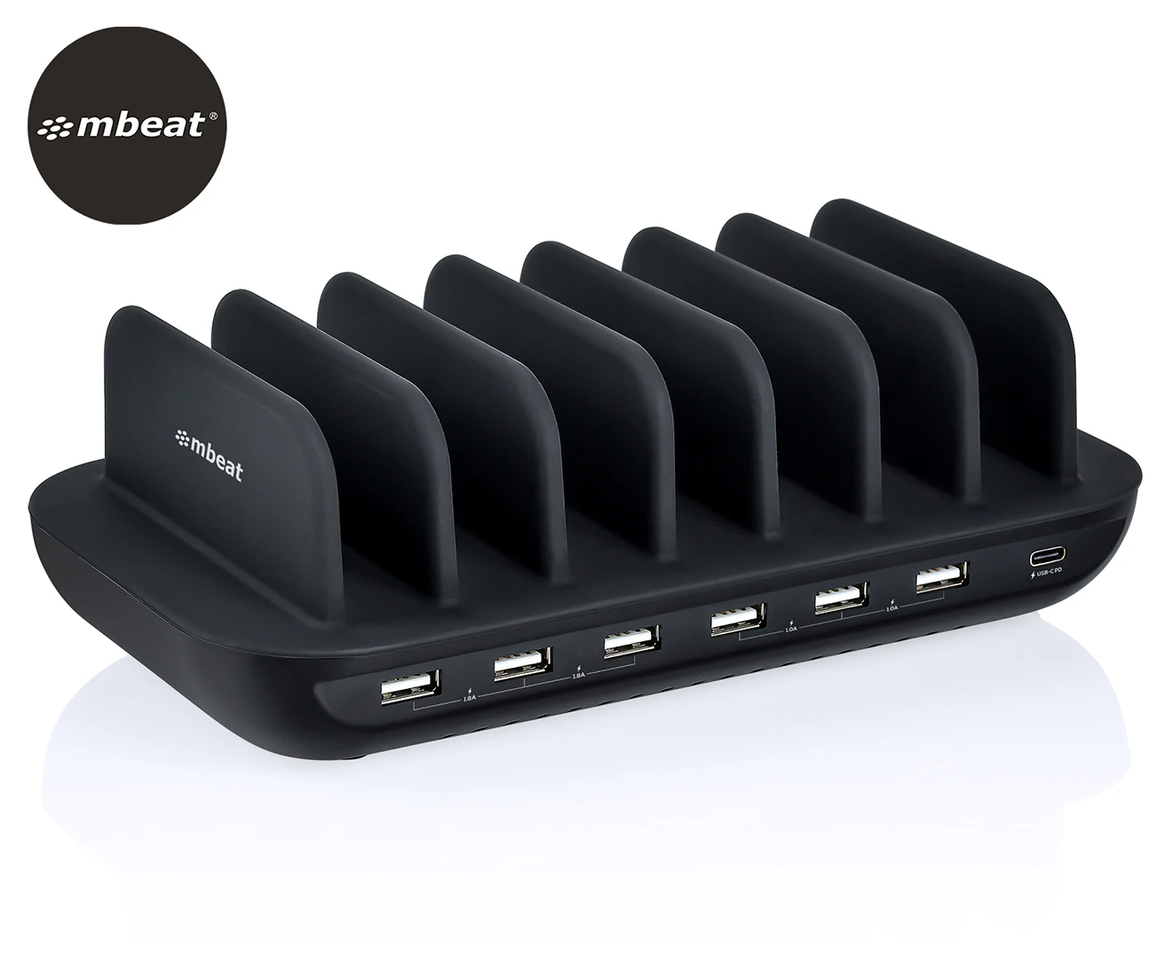 mbeat Gorilla Power 7-Port 60W USB-C & USB-A Charging Station