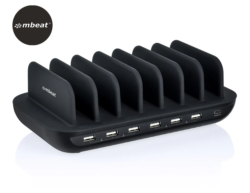 mbeat Gorilla Power 7-Port 60W USB-C & USB-A Charging Station