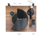 mbeat MB-PT-28 Bluetooth HiFi Turntable w/ Speakers