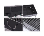 SOGA 43cm Portable Folding Thick Box-type Charcoal Grill for Outdoor BBQ Camping