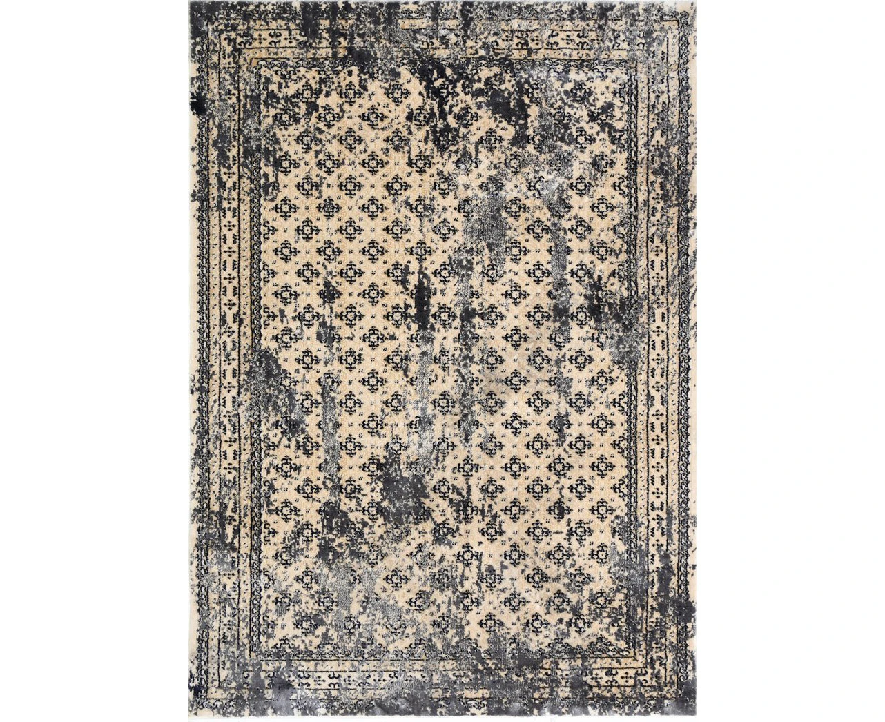 Yazmin Beige White Rug