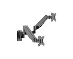 Wall Mount Gas Spring Tv Bracket For 17 To 32 Inch - Dual Arm