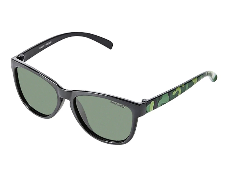 Cancer Council Kids' Eagle Polarised Sunglasses - Black/Green