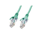 Cat 6 Rj45 Rj45 Ultra Thin Lszh Network Cable Green - 0.75 m