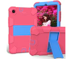 WIWU Silicone+PC Case 3-Layer Anti-fall Protective Cover With Pencil Holder For Samsung Tab A 8.4(2020) T307-2hotpink blue