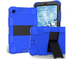 WIWU Silicone+PC Case 3-Layer Anti-fall Protective Cover With Pencil Holder For Samsung Tab A 8.4(2020) T307-12blue black
