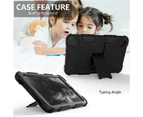 WIWU Silicone+PC Case 3-Layer Anti-fall Protective Cover With Pencil Holder For Samsung Tab A 8.4(2020) T307-8black
