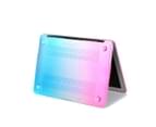 WIWU Rainbow Case New Laptop Case Hard Protective Shell For MacBook 11.6 Air A1465/A1370/MC505/MC968/MD223-Aqua Blue&Peach Red 8