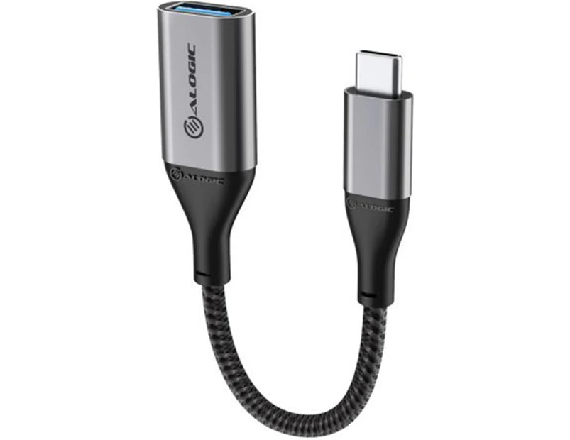 Alogic 15CM SUPER ULTRA USB-C TO USB-A ADAPTER - SPACE GREY