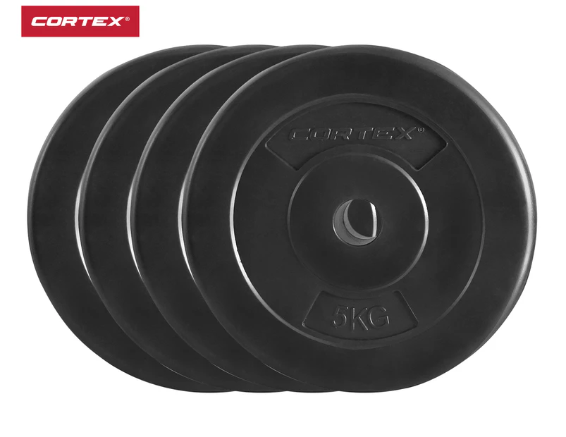 Cortex 5kg EnduraShell Weight Plate 4-Pack - Black