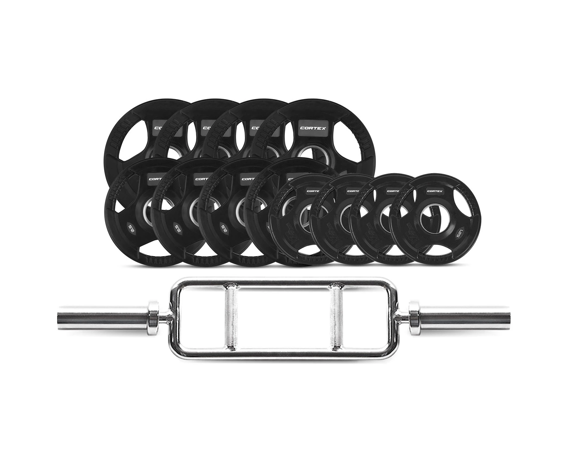 Lifespan CORTEX 40kg Tri Bar 50mm Olympic Weight Set