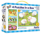 Galt 72-Piece Farm 4 Puzzles in a Box