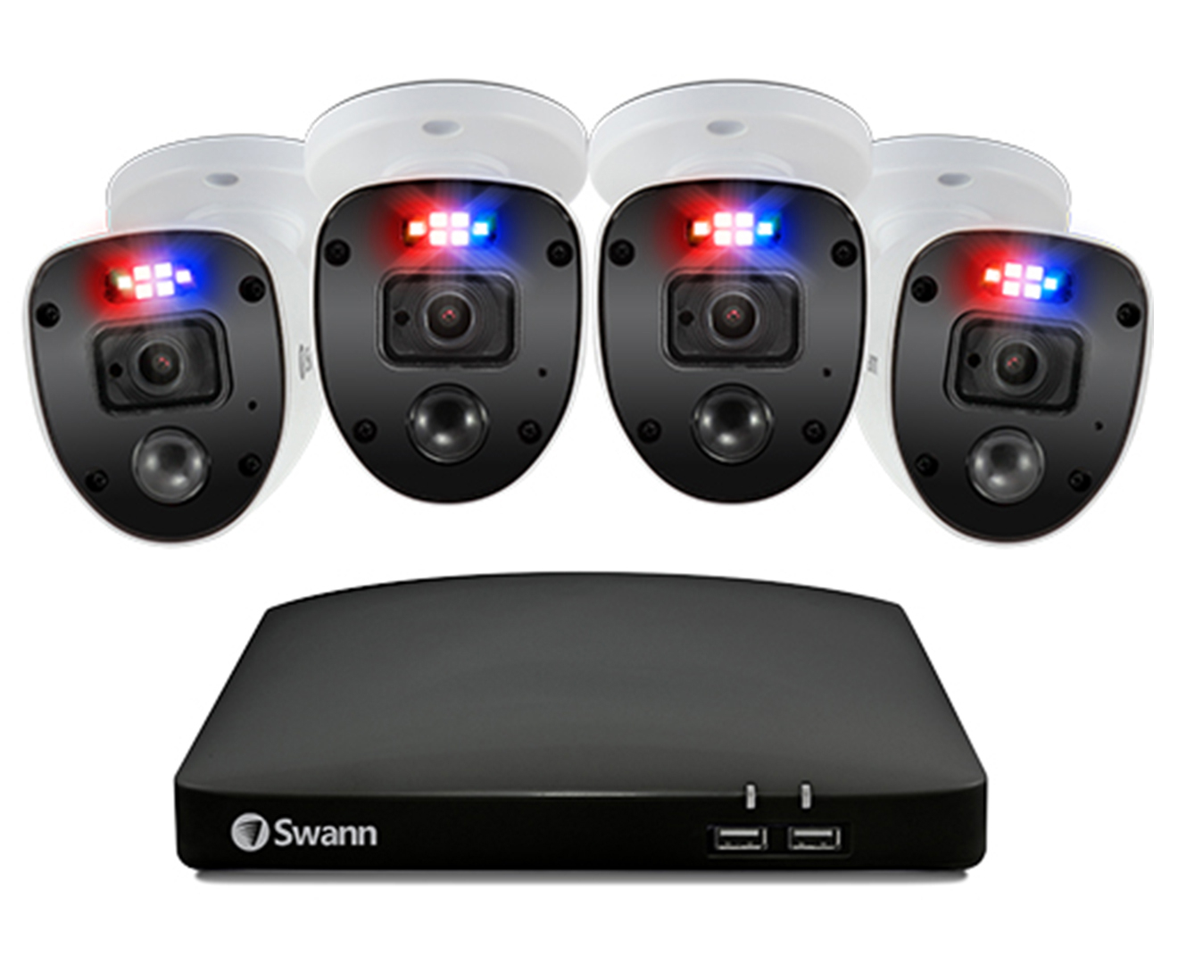 Swann Enforcer 4 Camera 4 Channel 1080p Full HD DVR Security System ...